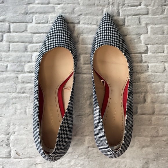 ZARA | Houndstooth print block heels - Picture 5 of 10